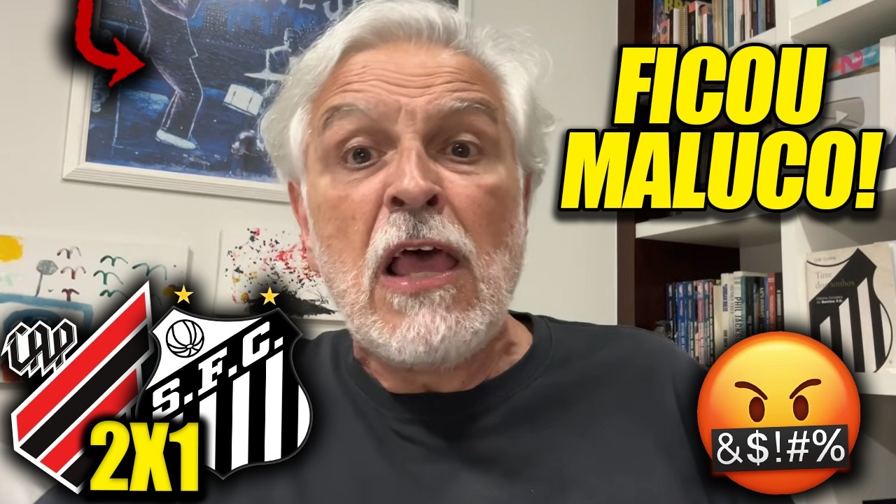 REAÇÕES do SORMANI no APITO FINAL de ATHLETICO-PR 2x1 SANTOS - BRASILEIRÃO 2026 - REACT