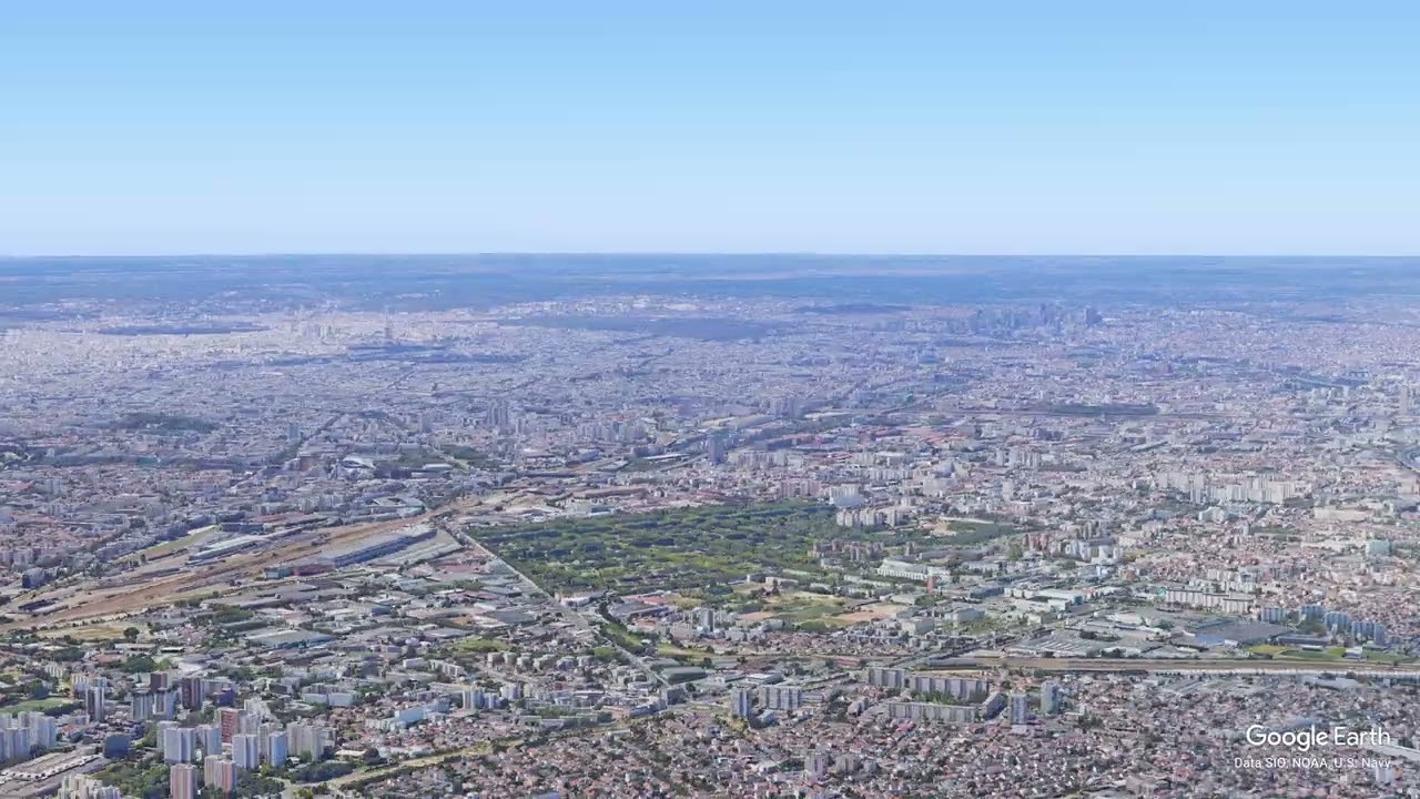 Paris 02 west   3D   NO SOUND   Google Earth Studio