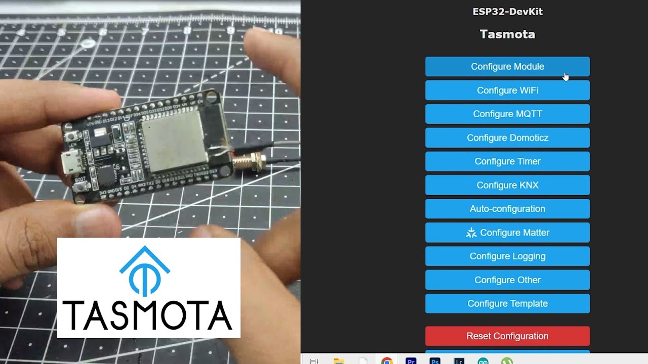 How to Setup and install Tasmota on ESP32