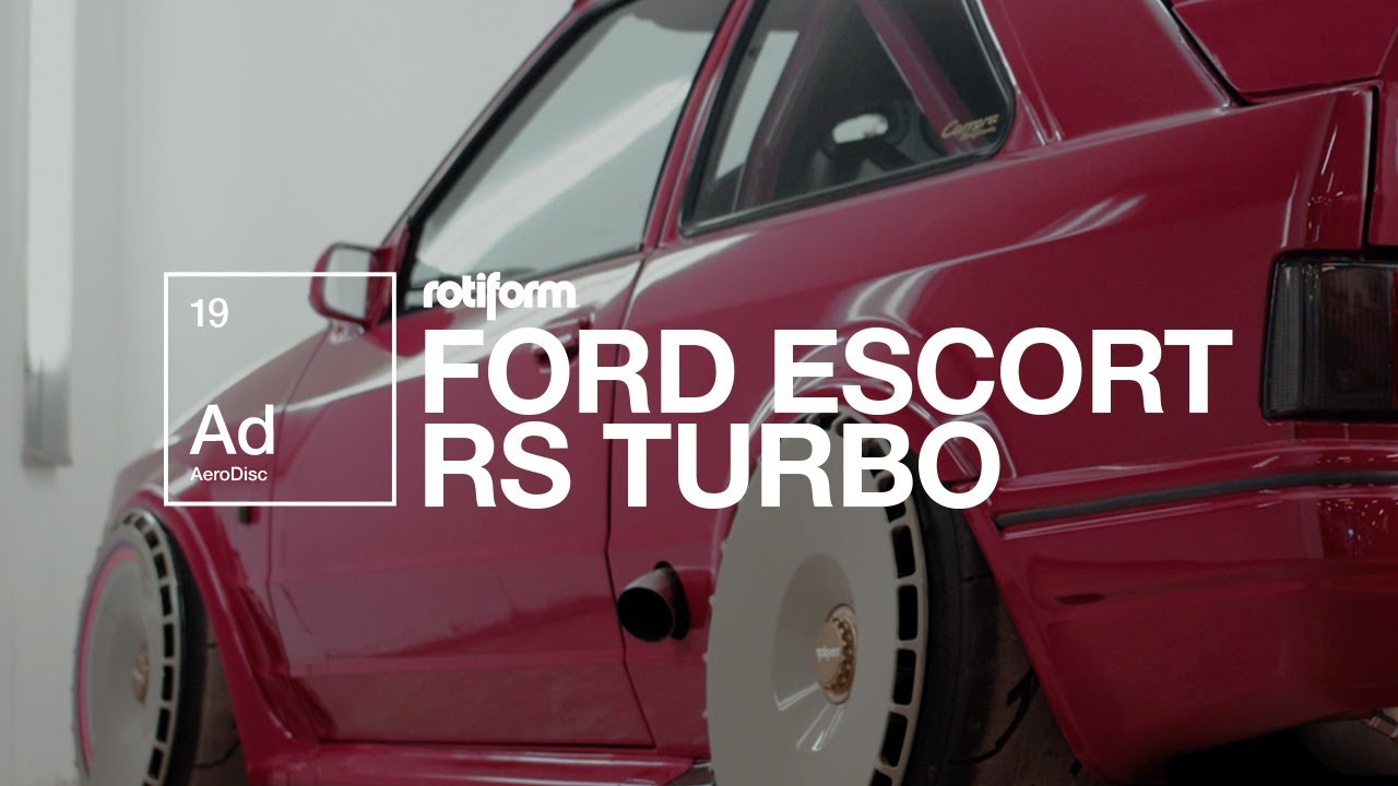 Rotiform AeroDisc on RSE Wheels | Rubystone Red Ford Escort RS Turbo | 4K