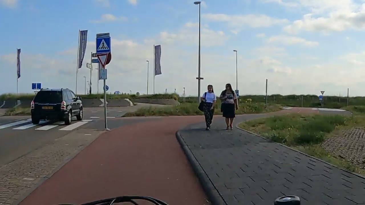 ZANDVOORT 🇳🇱 Le long de la plage, boulevard Barnaart, en vélo électrique