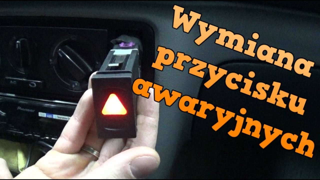 Wymiana włącznika świateł awaryjnych - Passat B5