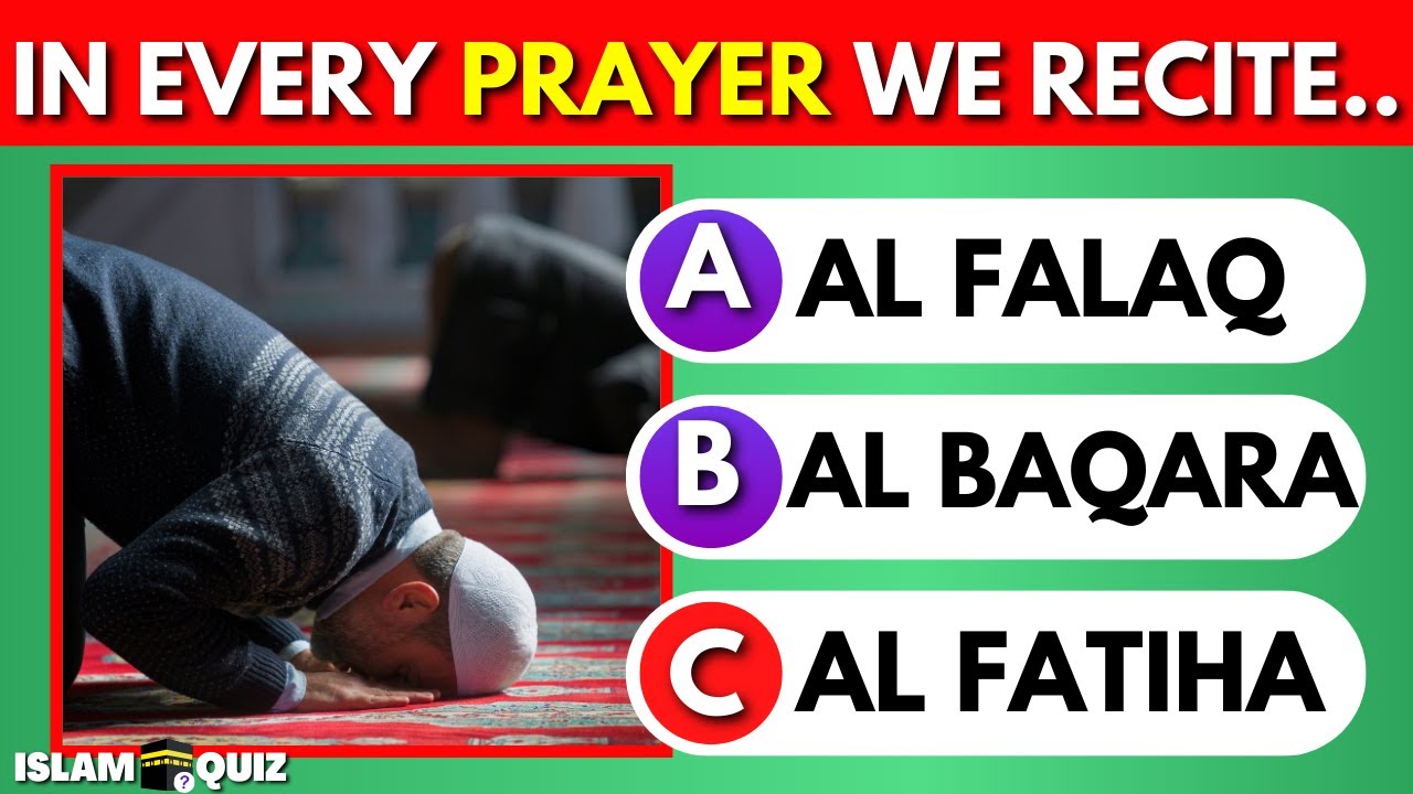 Prayer Quiz | Salah Quiz | Islam Quiz (no music)