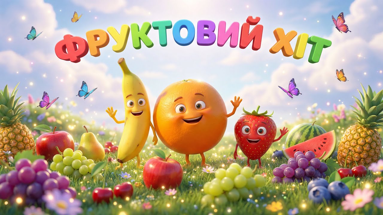 Фрукти кольорові🍊 Пісня про фрукти🍌 Дитяча пісня 🍓Музика для дітей 🍇🍒 