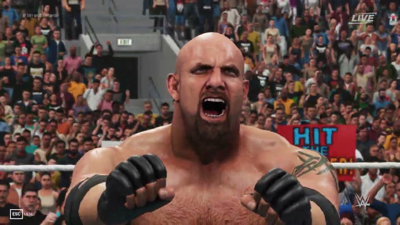 WWE 2K19 Full Match Goldberg vs Steve Austin CPU VS CPU  4K