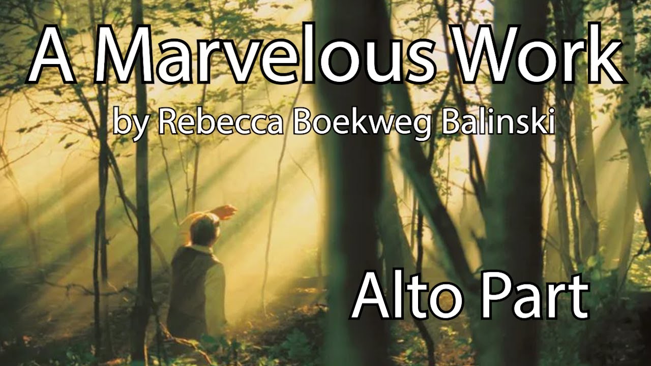 A Marvelous Work Alto Part
