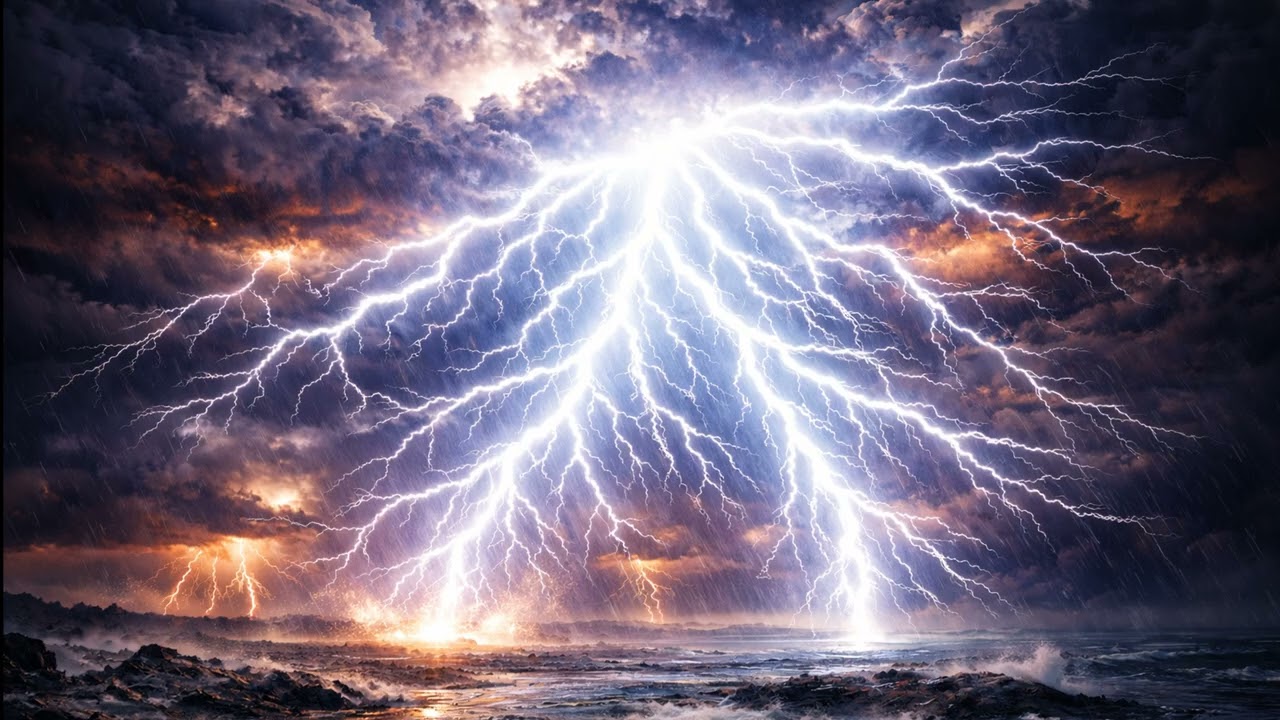 ⚡ МОЩНАЯ НОЧНАЯ ГРОЗА с ГЛУБОКИМ ГРОМОМ и ЯРКИМИ МОЛНИЯМИ ⚡ 10 ЧАСОВ | Глубокий Сон