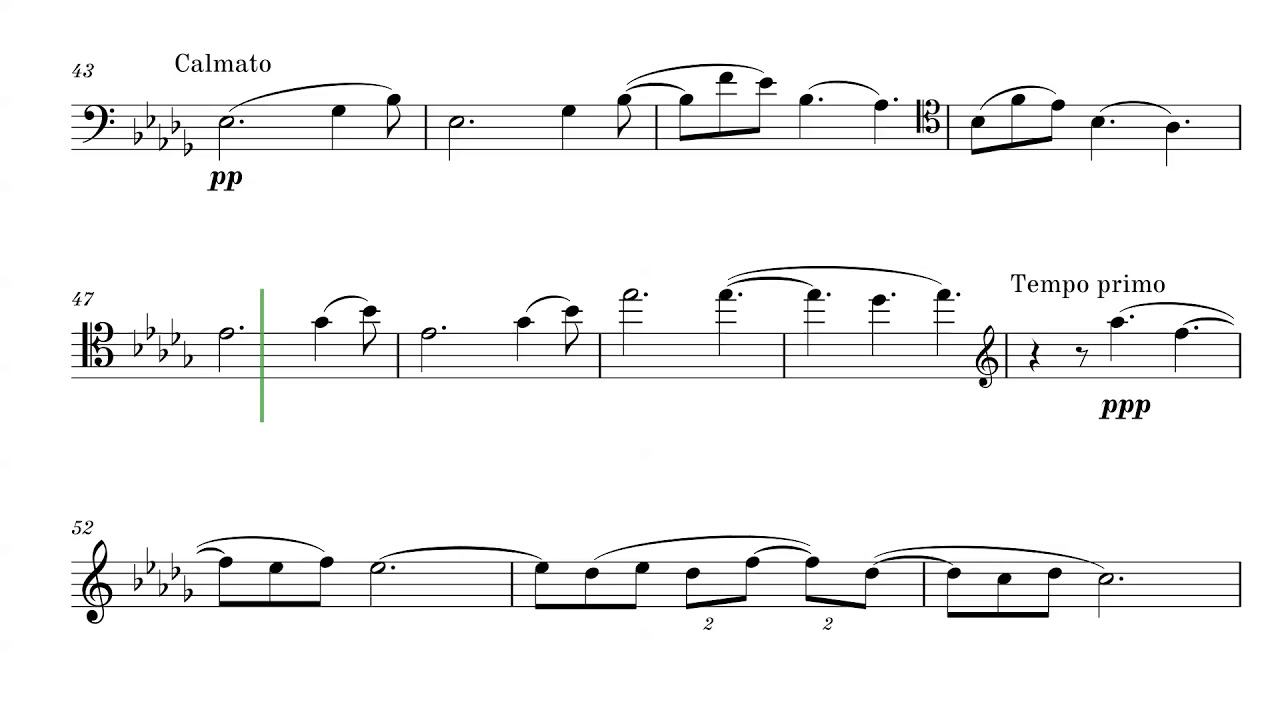 Clair de Lune for Cello and Piano (Claude Debussy) // PLAY ALONG Sheet Music - Score