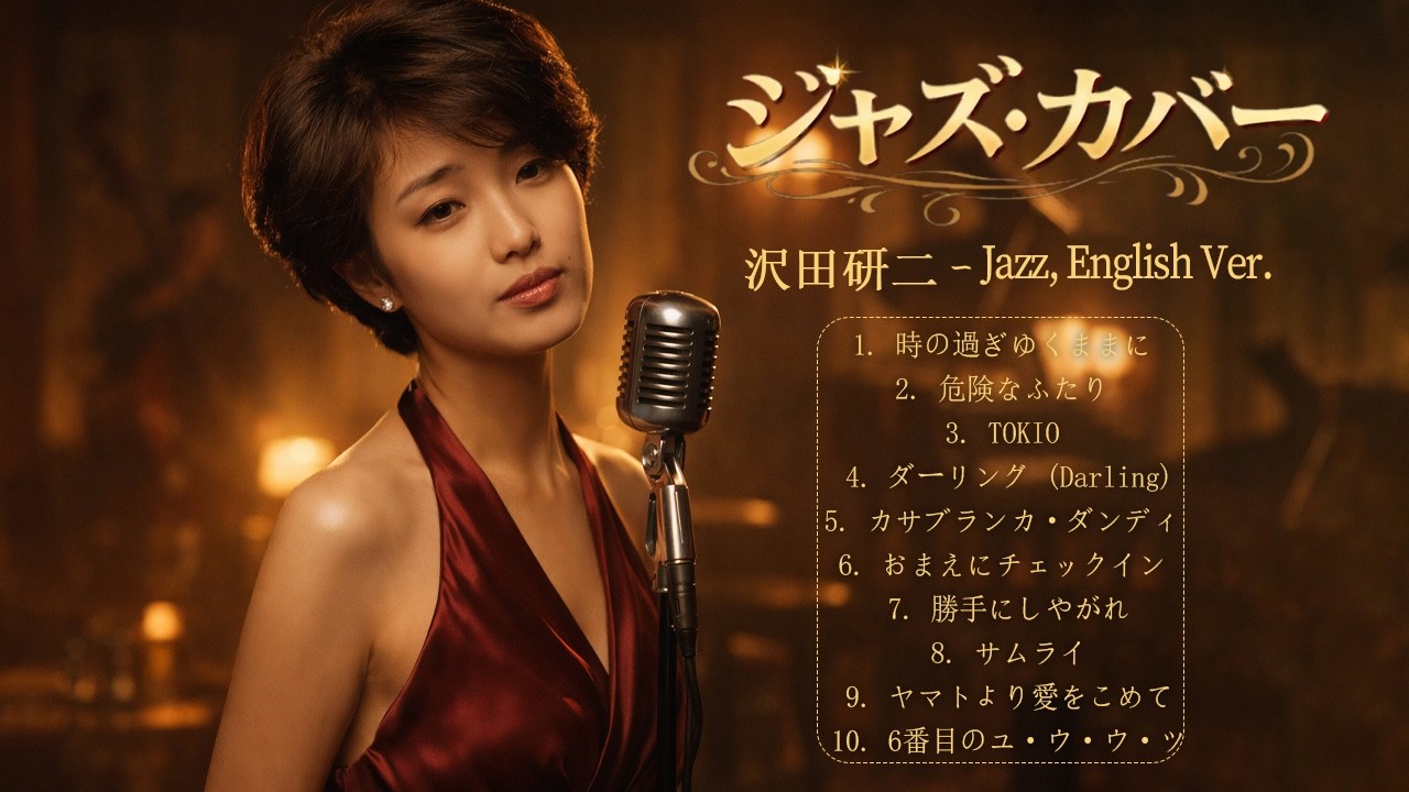 【AI Music】沢田研二 ノスタルジック・ジャズカバー集