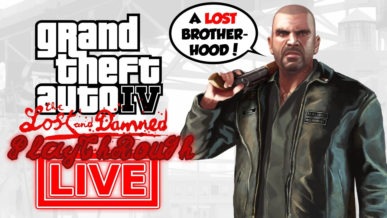 ENGINES. GUNS. BROTHERHOOD!! - Grand Theft Auto IV: The Lost & Damned STORY BEGINS (PC) - LIVE