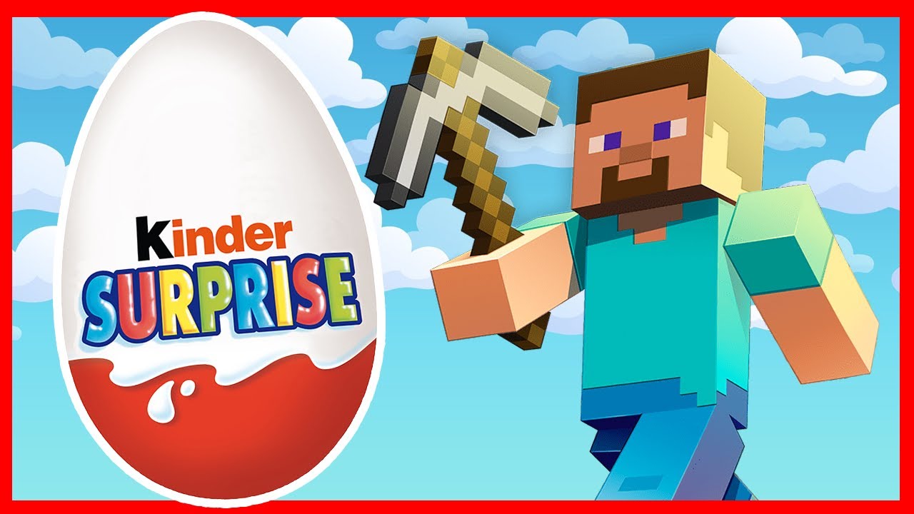 Майнкрафт - Мультик для детей - Открываем киндеры - Minecraft - Surprise Eggs