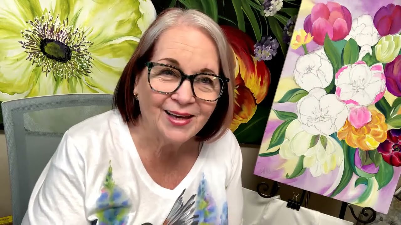 Learn to Paint One Stroke - LIVE With Donna: Fabric Banner Painting | Donna Dewberry 2024