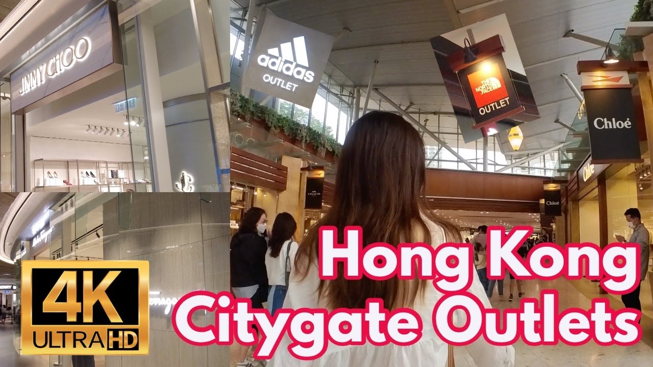 [4K] Hong Kong Citygate outlet Tung Chung shopping walking tour