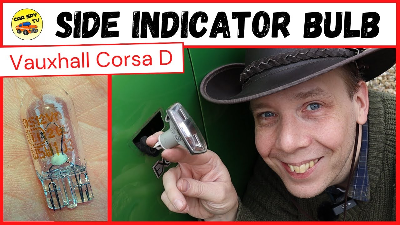 Vauxhall Corsa D: Как заменить лампу бокового указателя поворота (повторителя поворота)