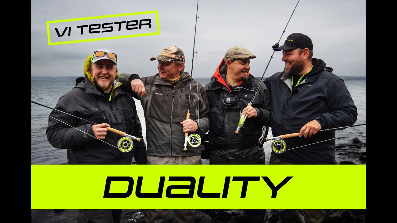 På kysten med DUALITY fluestangen 🎣 sammen med Claus, Daniel og Mathias 🔥