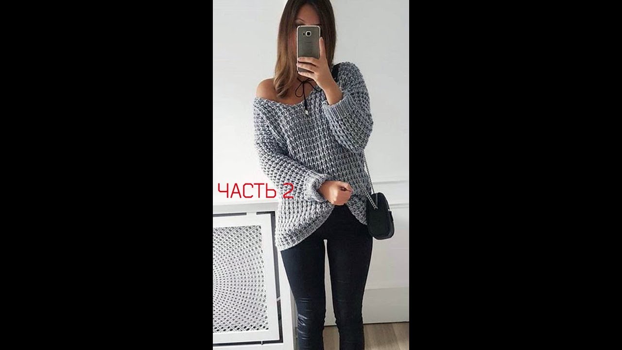Пуловер спицами(МК подробный)ЧАСТЬ 2