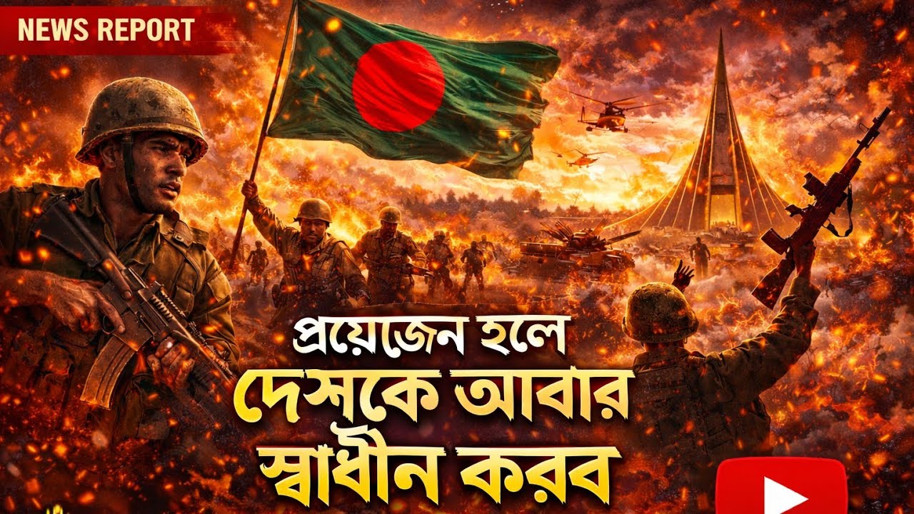 প্রয়োজন হলে দেশকে আবার স্বাধীন করব | জী*বন দিয়ে হলেও দেশেরকে রক্ষা করব 