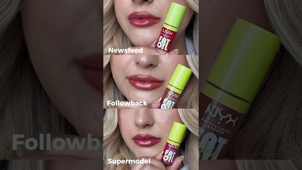 Probé los VÍRALES LIP OIL de NYX Cosmetics 😱 estoy sorprendida ¿que tono te gusto más? #lipoil