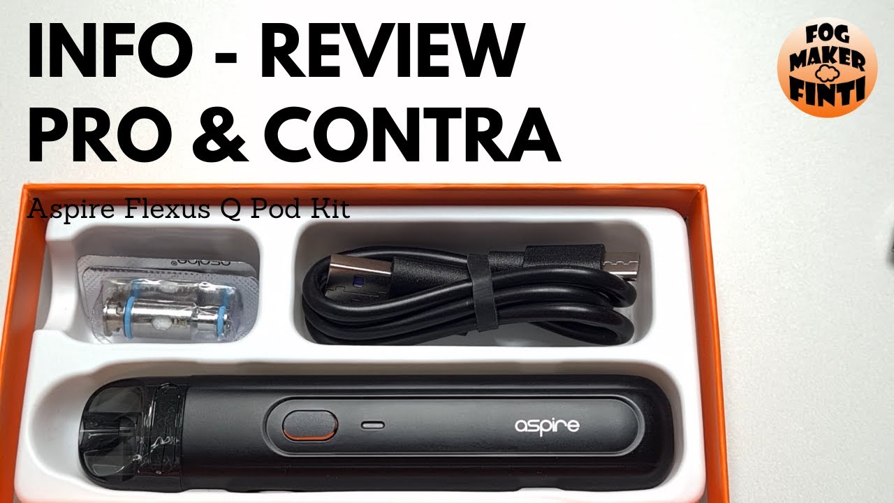 Aspire Flexus Q Pod Kit | Pod System f&uuml;r Umsteiger | Info Review E Zigarette