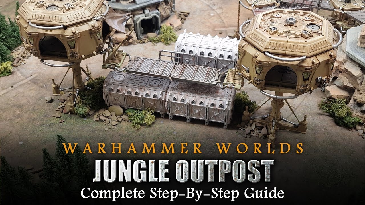 Warhammer Worlds 'JUNGLE OUTPOST' | 40K Battlefield Creation Warhammer 40K Terrain Tutorial