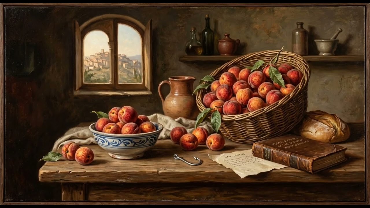 Golden Silence 🍑 | Cozy Rustic Still Life | Relaxing Wallpaper for TV & Background Video
