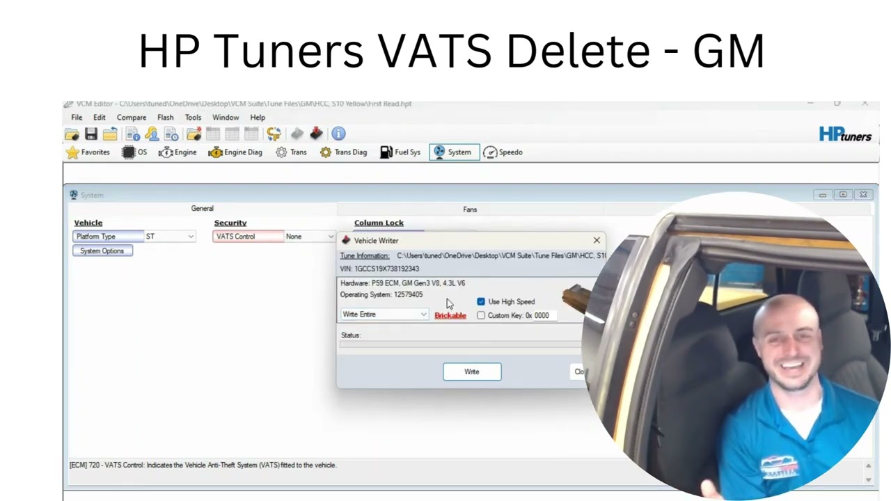 Turning off GM VATS with HP Tuners - Gen 3 PCM
