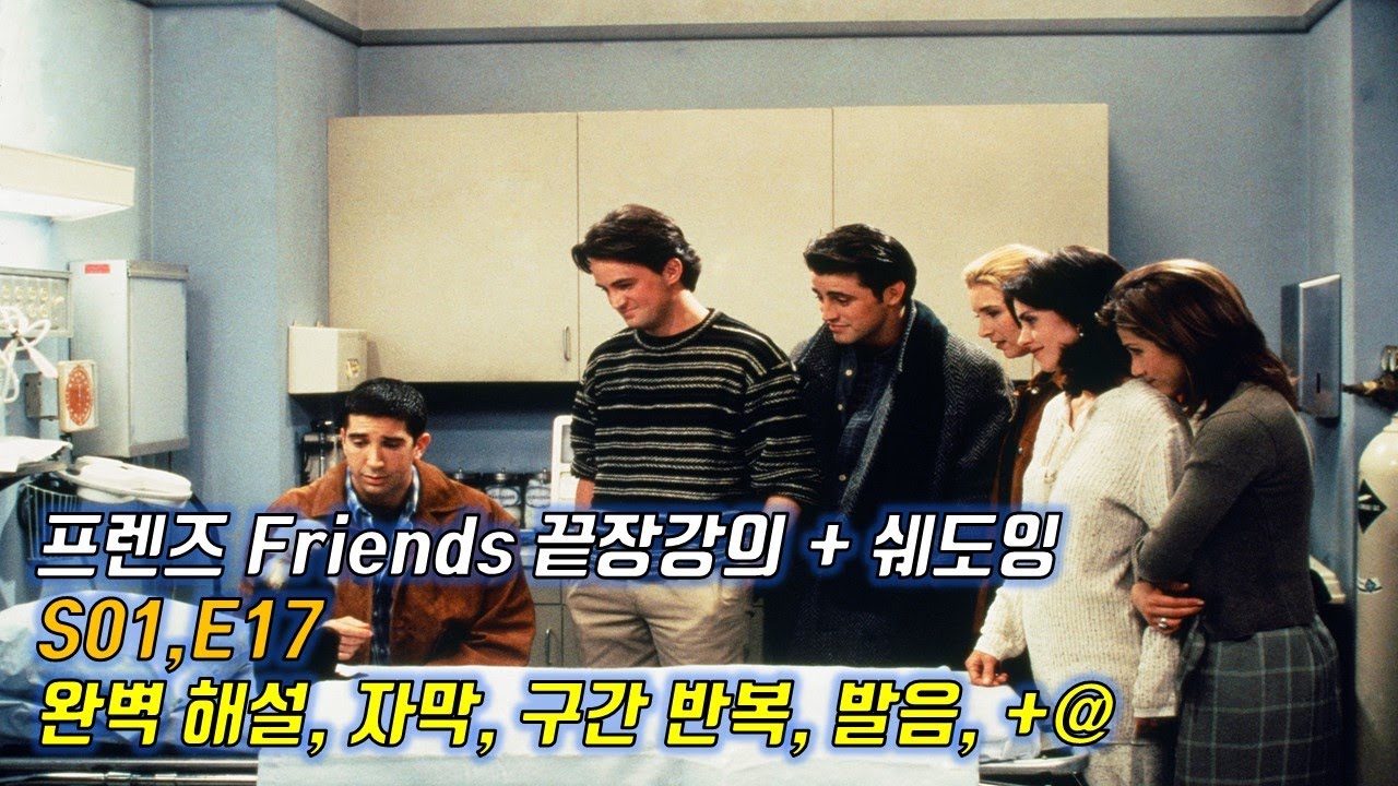 프렌즈 S01 E17   Ver  2 0  이렇게 빡시게 하면 진짜 나도 영어 잘 할 수 있다  영문, 한글해석  구간반복   꼼꼼한 내용정리   한 번 하더라도 제대로