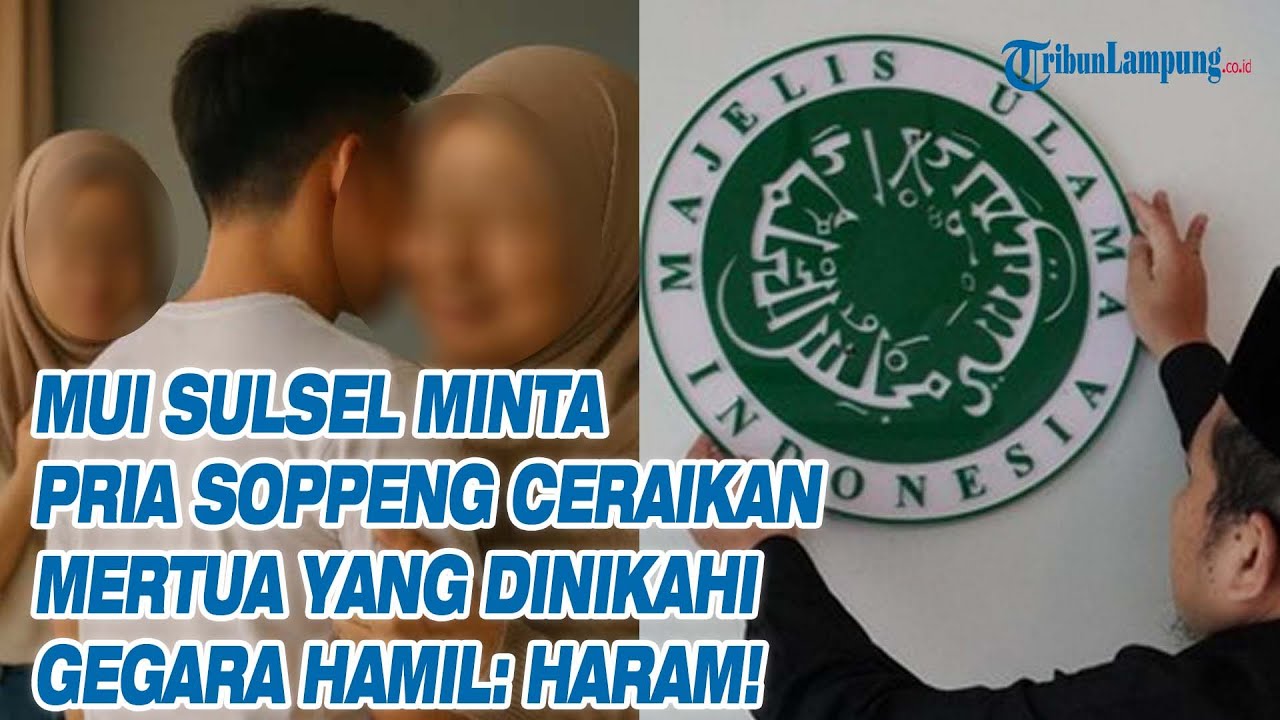 MUI Sulsel Minta Pria Soppeng Ceraikan Mertua yang Dinikahi gegara Hamil: Haram!
