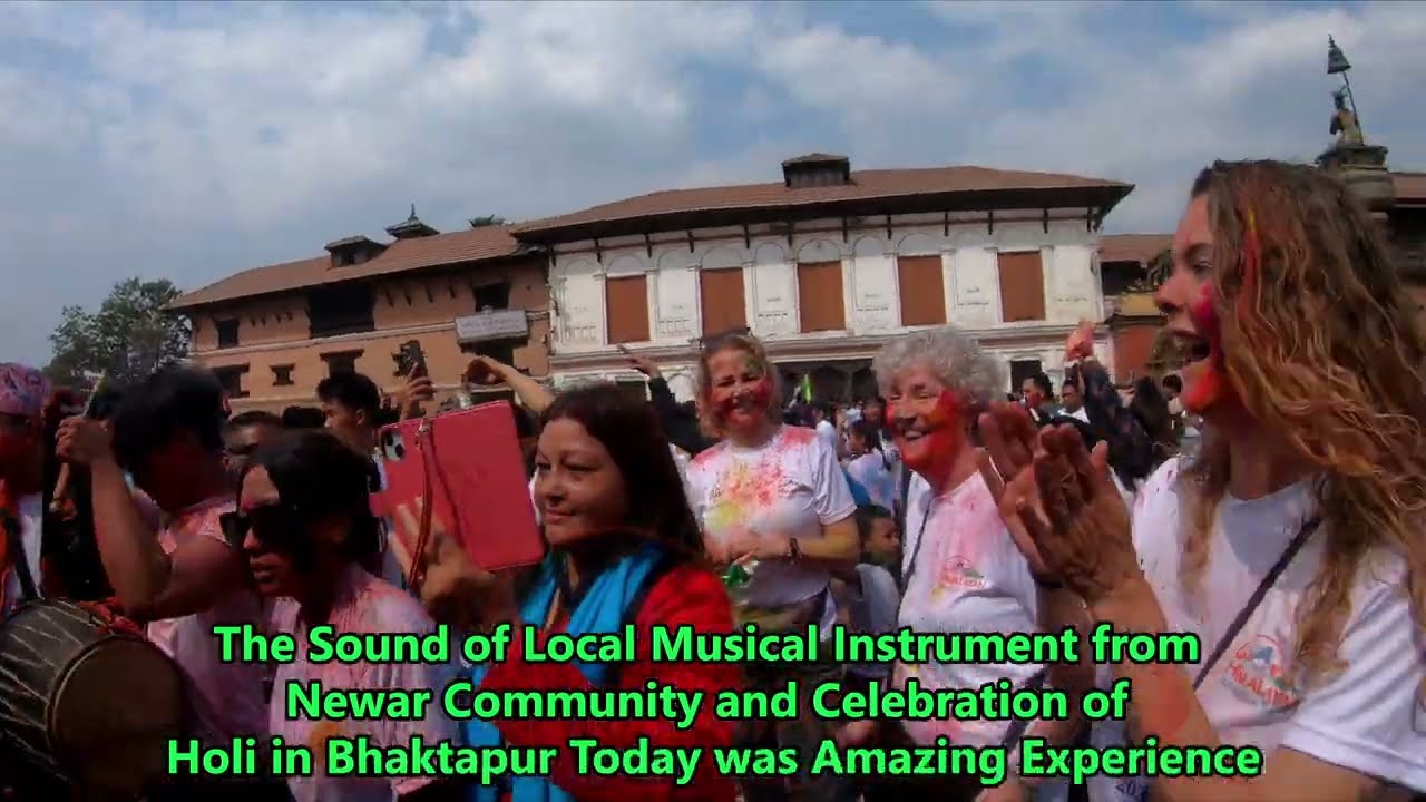 Holi Festival 2026 in Bhaktapur Nepal with Local Vibes