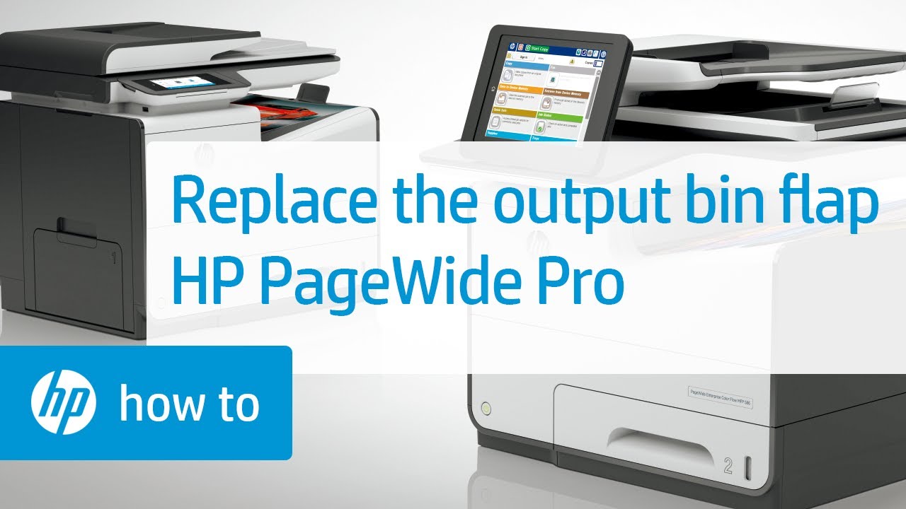 Replacing the Output Bin Flap | HP PageWide Pro Printers | HP