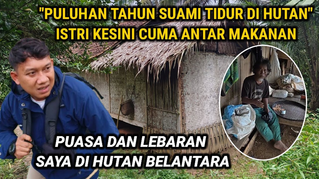 LEBARAN DI TENGAH HUTAN!! PULUHAN TAHUN NEKAT BERTAHAN HIDUP SENDIRIAN DI RUMAH GUBUK REYOT INI