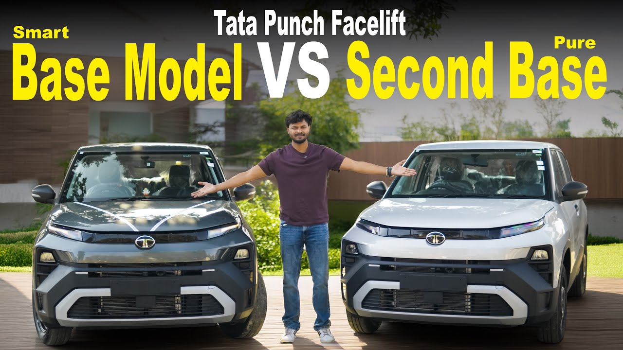 Tata Punch Smart vs Tata Punch Pure Base Model | Car Review Detail Comparison | Bornconfusz 