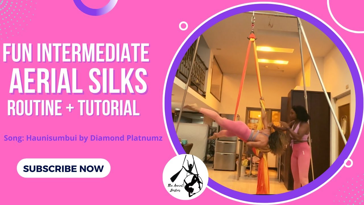 Intermediate Aerial Silks Routine + Tutorial |Haunisumbui by Diamond Platnumz |Episode: #5|