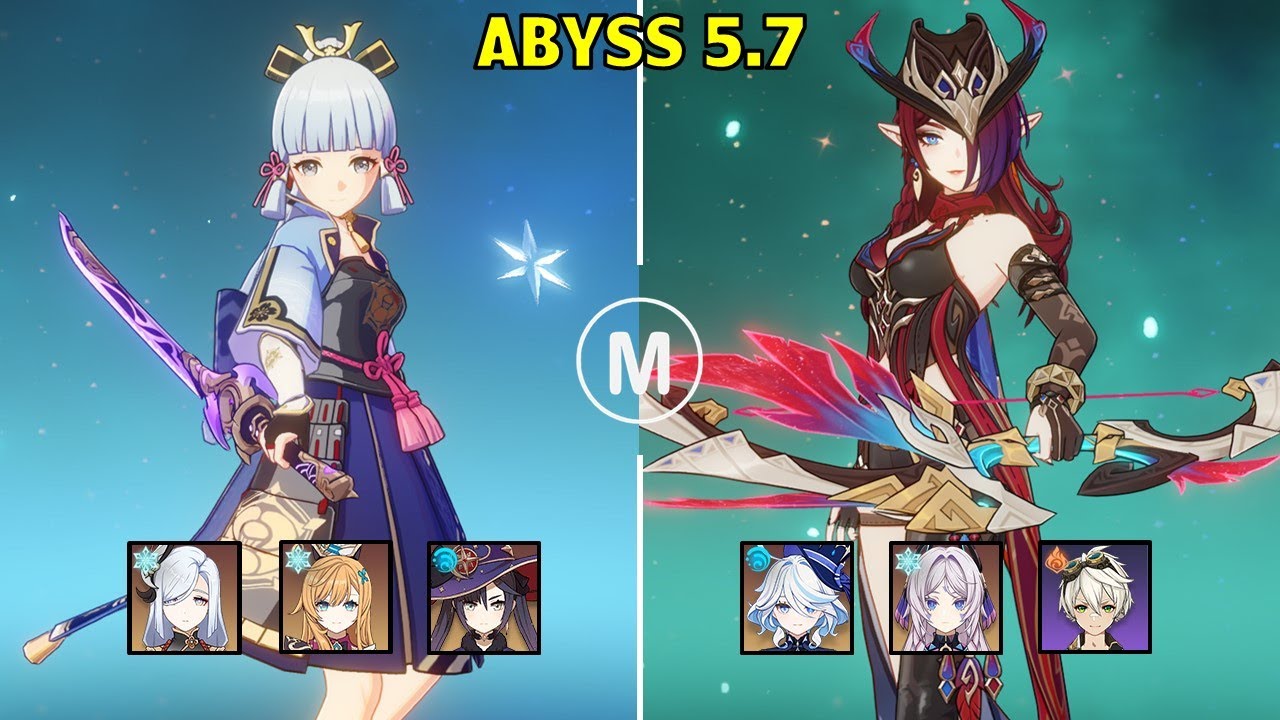C1 Ayaka Freeze & C2 Chasca Melt Vape - Spiral Abyss 5.7 Floor 12 9 stars Genshin Impact