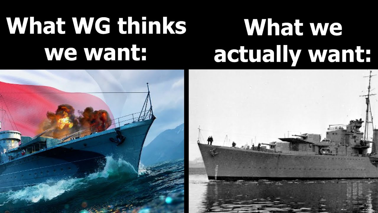 Polish Destroyers in WoWs - How I think they should be.