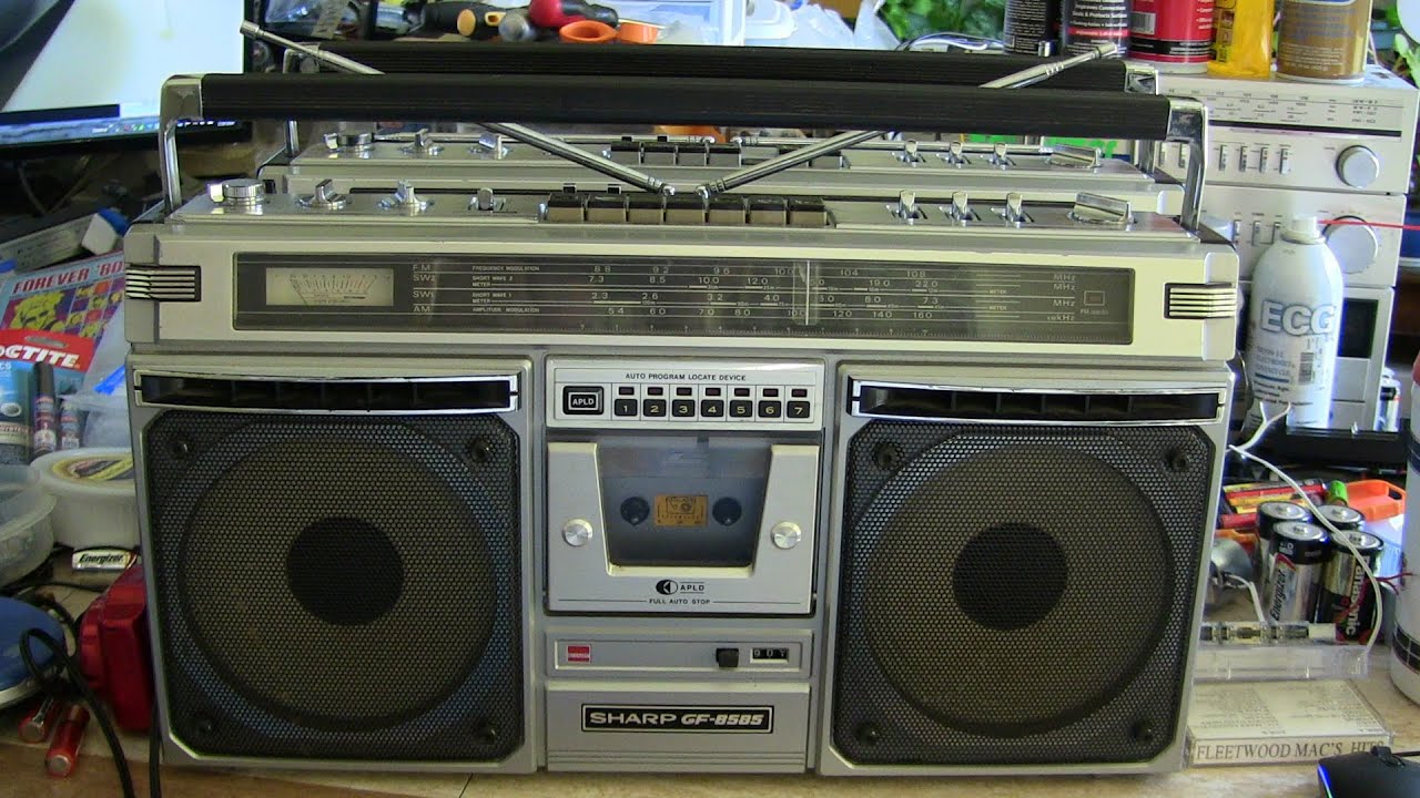 Sharp GF-8585 APLD cassette radio boombox how to restore March 2024 new motor for sale