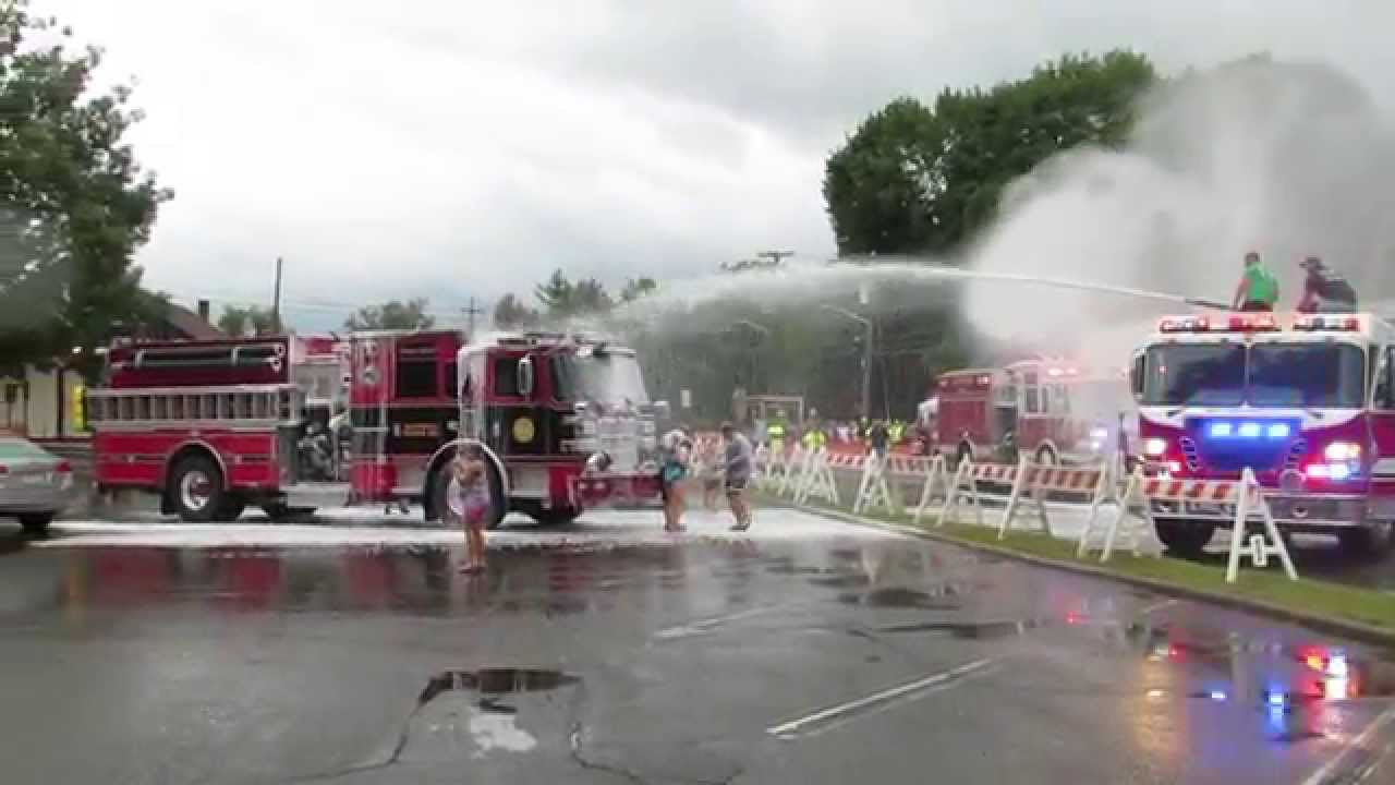 Allendale engine 935 wetdown part 2 9/12/15 #firetrucks #wetdown