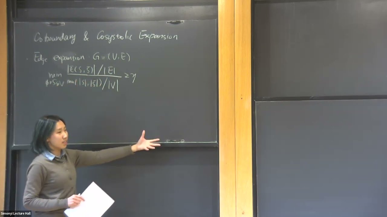 Coboundary and Cosystolic Expansion - Siqi Liu