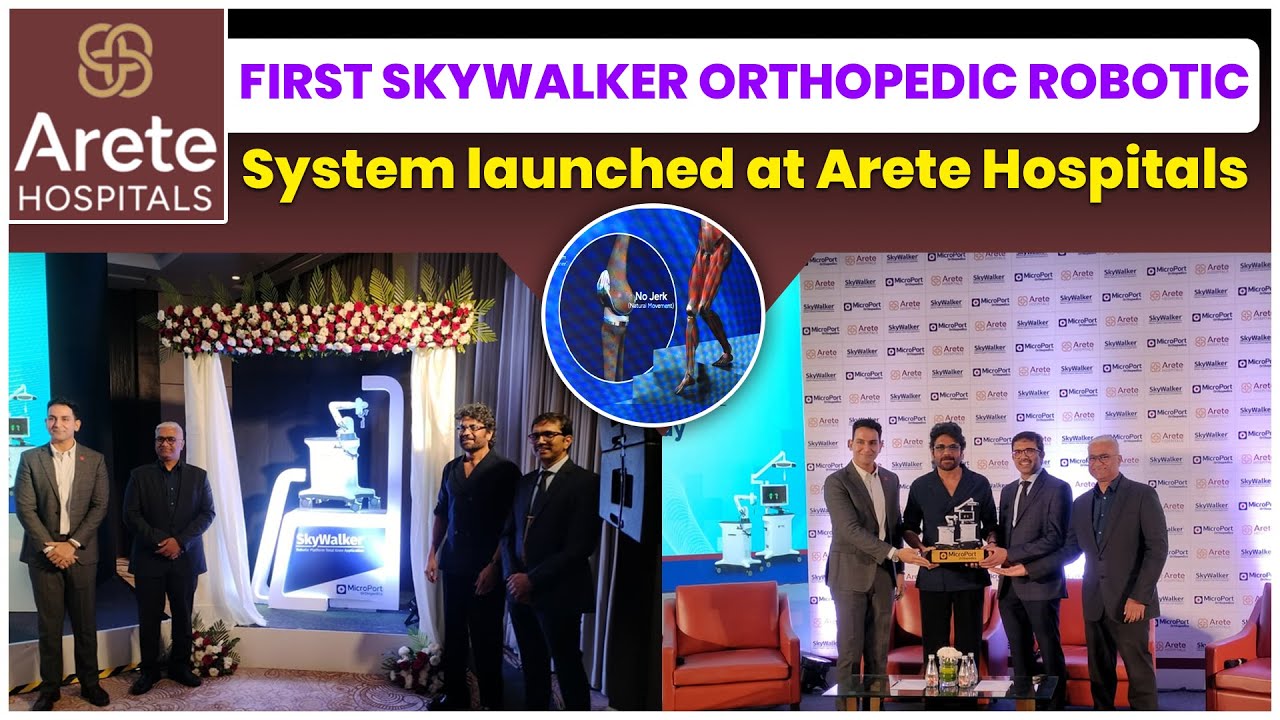 Twin States First SkyWalker Robotic Knee Surgery Launched at Arete Hospitals | Hyderabad | Hybiz tv