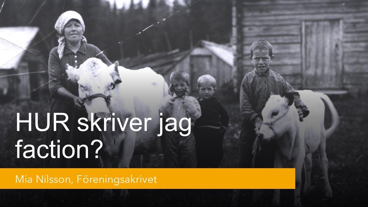 HUR skriver jag faction?