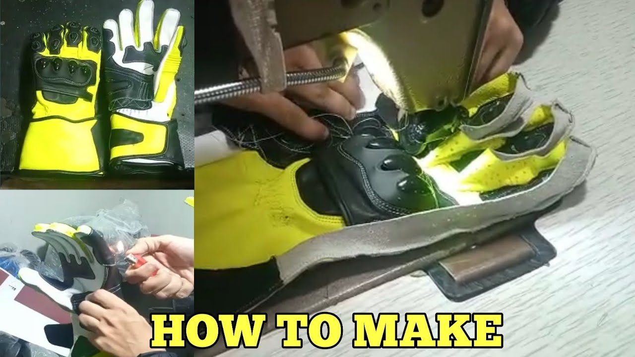 How to make motorcycle gloves | how to stitch motorbike gloves | skilled workers