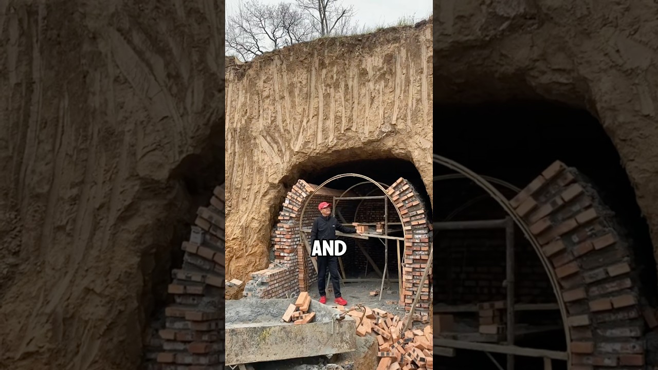 How traditional cave homes in China are built step by step