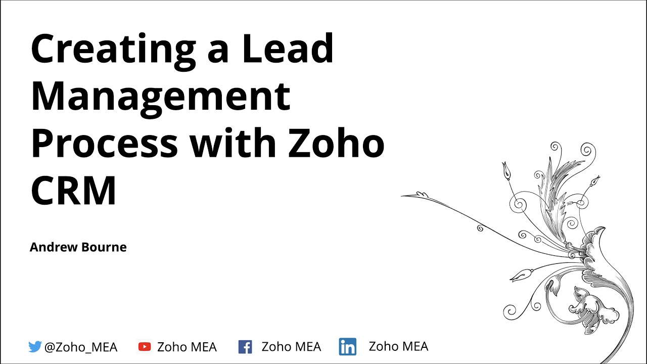 Creating lead management process with Zoho CRM