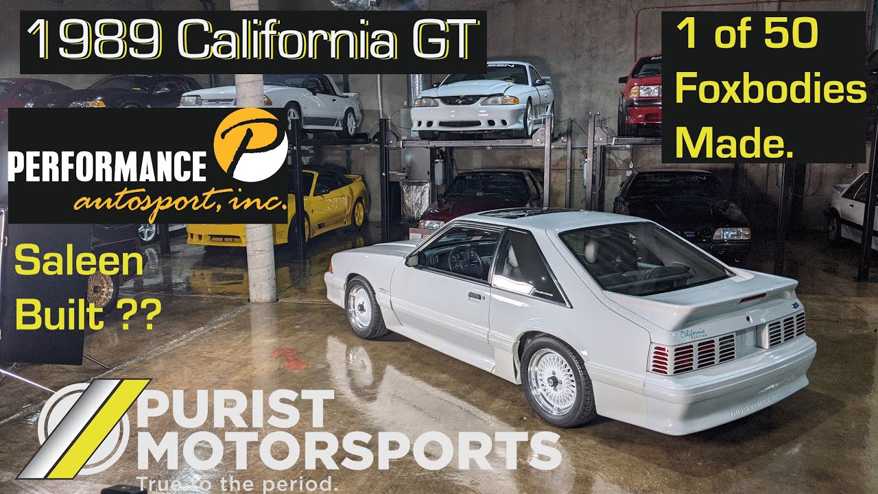 MINT Low Mile Foxbody 1989 California GT - Saleen Built These??