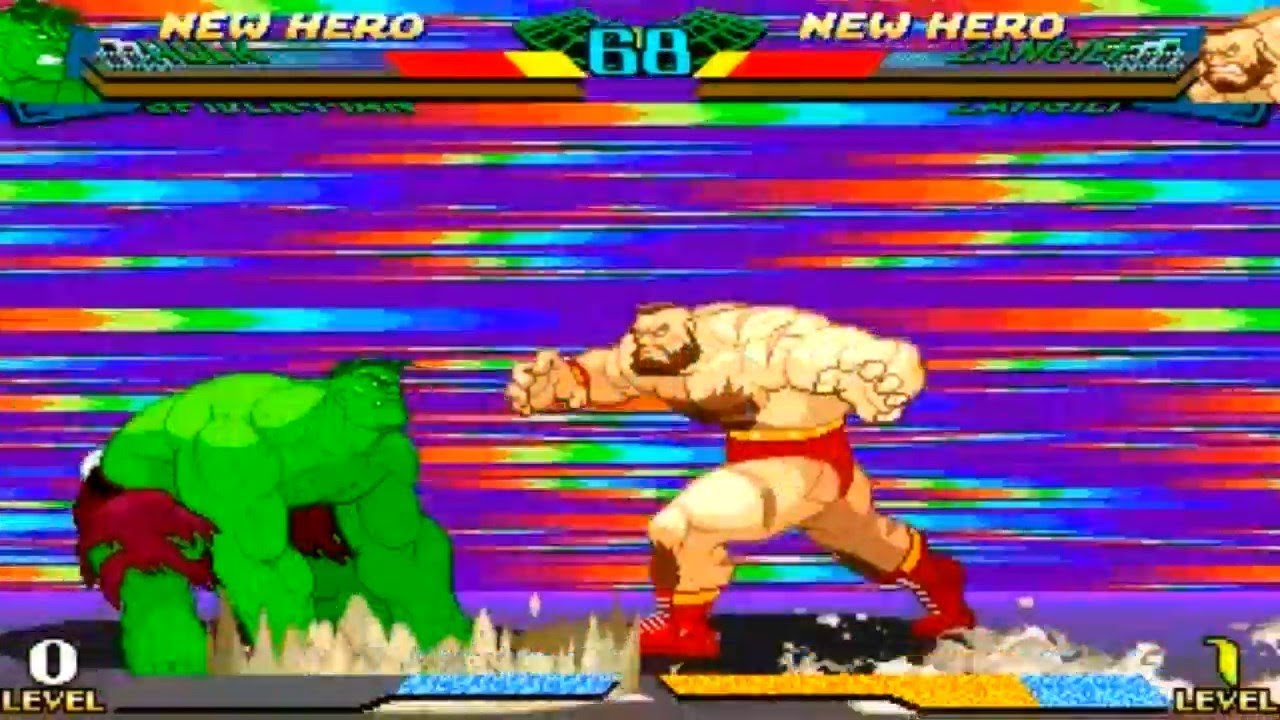 [TAS] Hulk/Armored Spider-man VS Zangief/Mech-Zangief (Marvel Super Heroes VS Street Fighter)