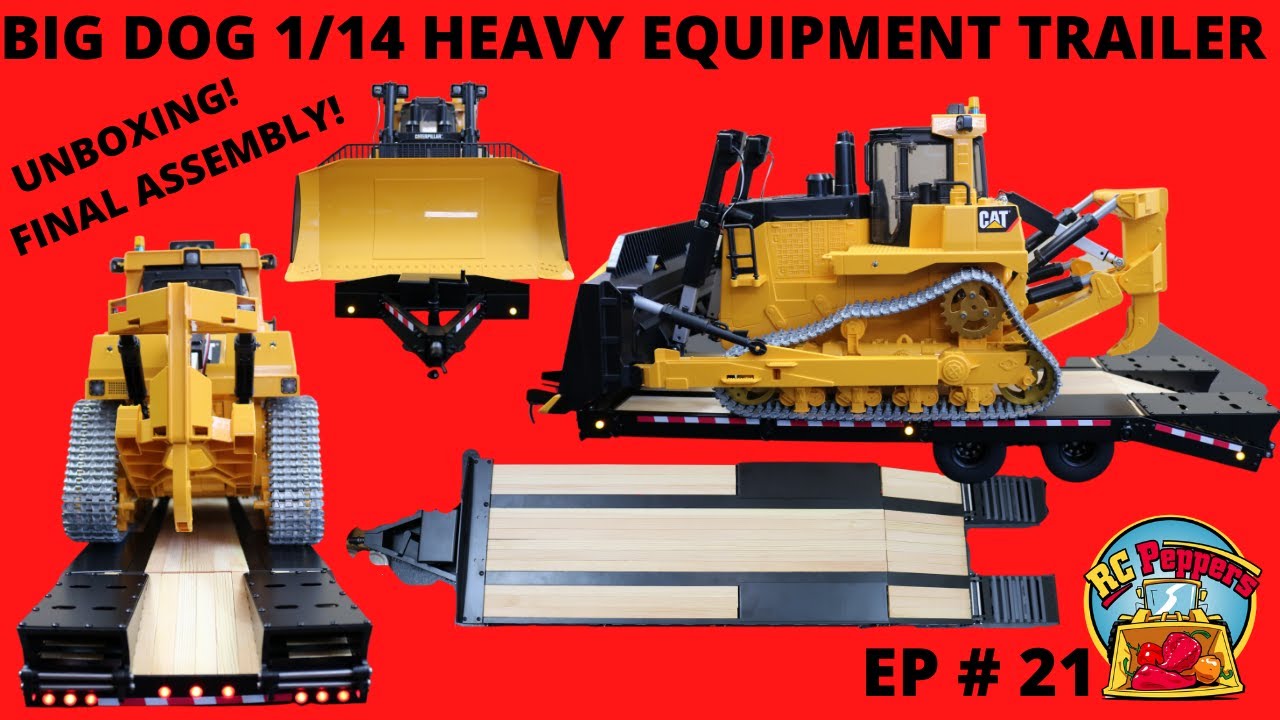 BIG DOG 1/14 HEAVY EQUIPMENT TRAILER