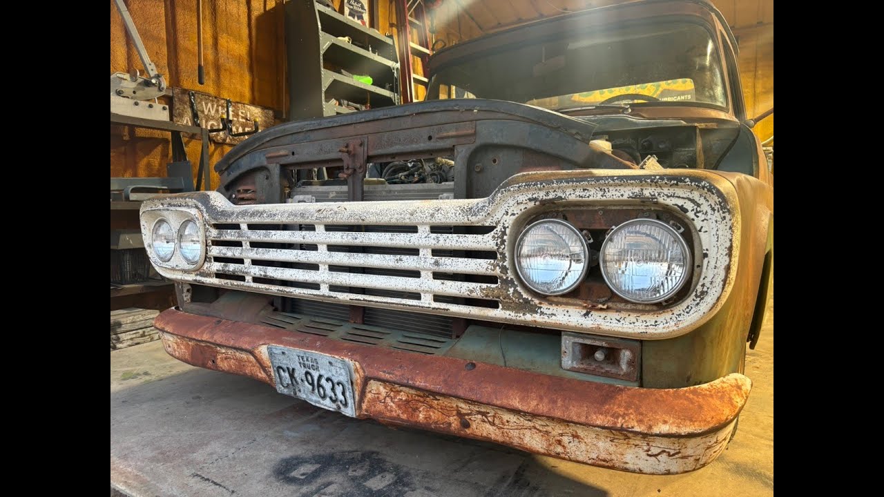 59 Ford F100- Part 6 Crown Victoria swap