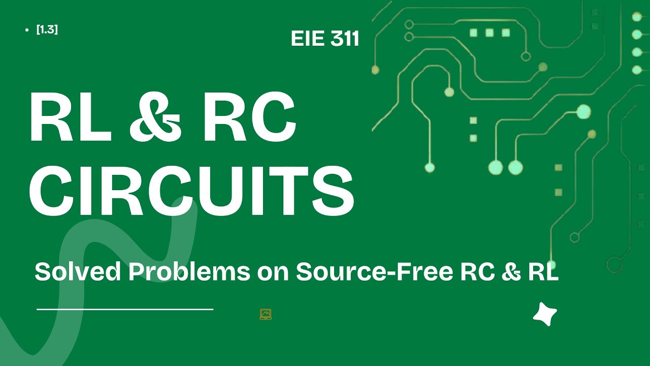 [1.3] Solved Problems on Source Free RC & RL Circuits