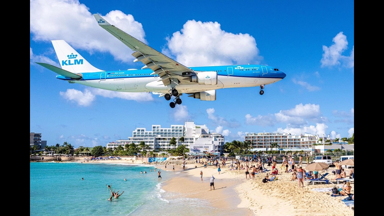 SONESTA MAHO BEACH LOW LANDINGS and JETBLASTS at ST. MAARTEN