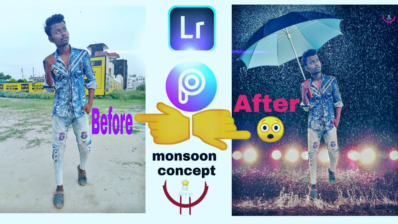 PicsArt photo editing. Monsoon Concept 2020 editing in Lightroom and PicsArt